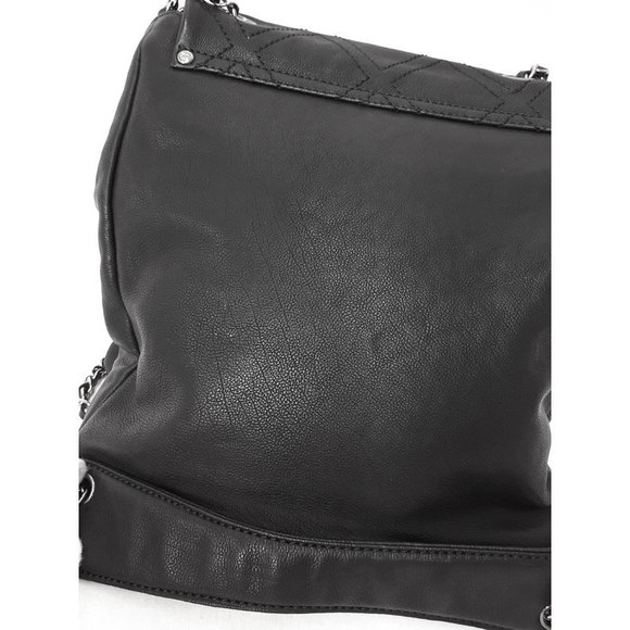 Chanel Diamond Stitch Double Chain Shoulder Bag Black - Picture 5 of 9